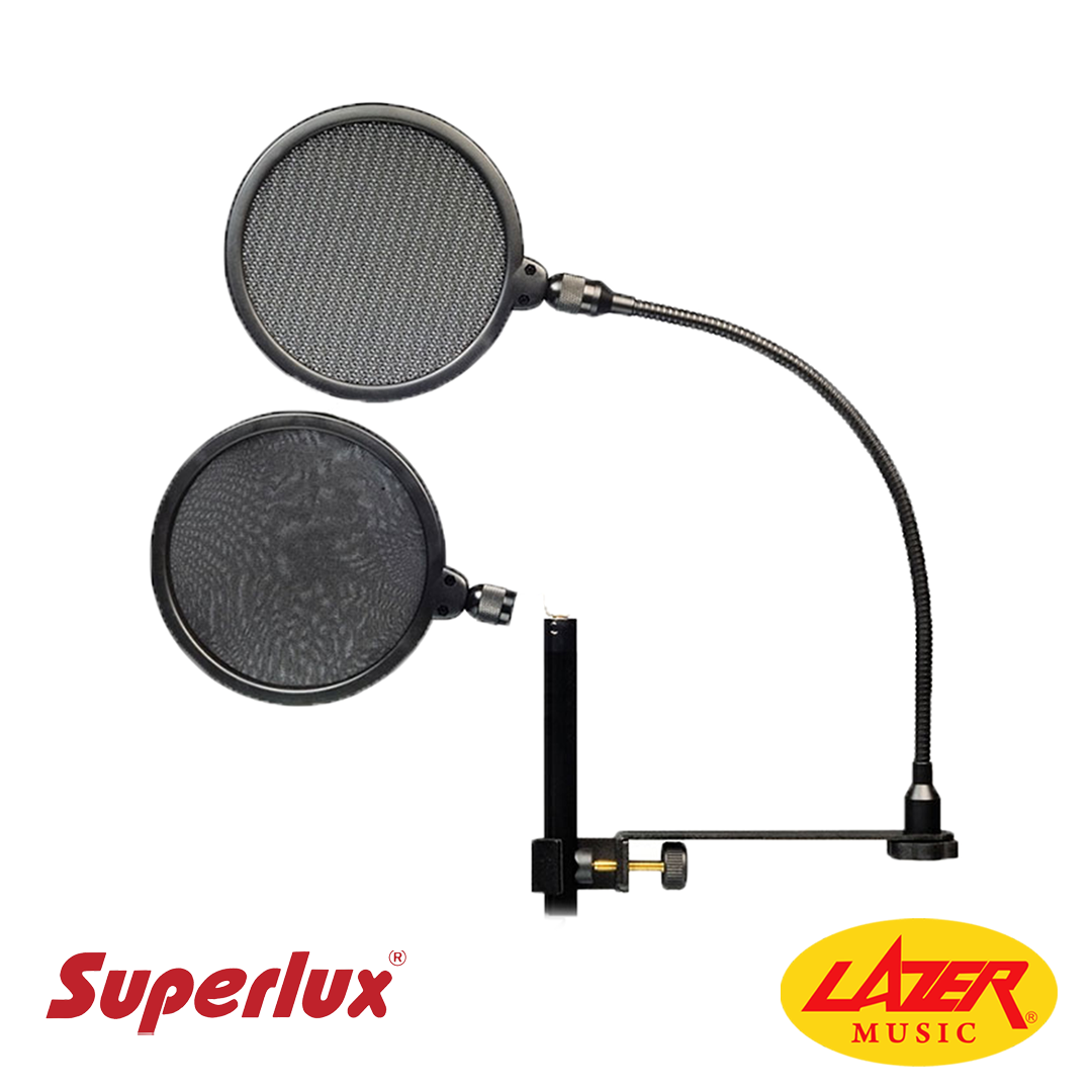 Superlux MA-91B Large Diameter Double Layer Pop Filter